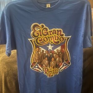 🔥SALE🔥NWOT Gildan El Gran Combo de Puerto Rico T-Shirt 🙏🏼RIP Rafael Ithier🙏🏼